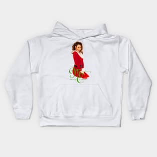 90s Mariah Carey Christmas Kids Hoodie